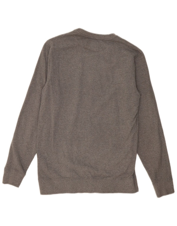 Vans Mens Graphic Sweatshirt Jumper Small Grey Flecked Cotton