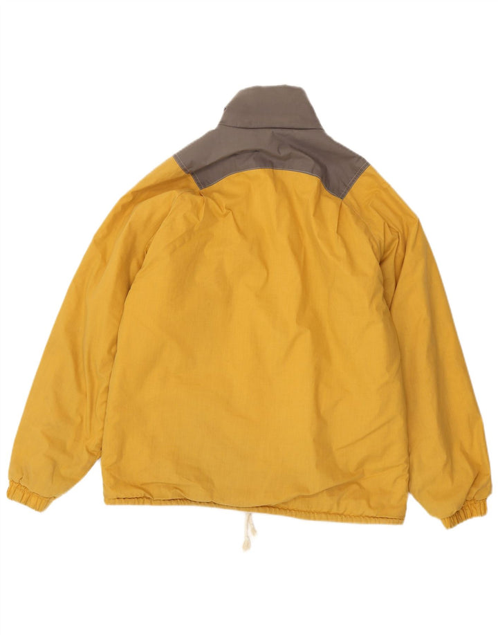 Anzi Besson Womens Windbreaker Jacket IT 42 Medium Yellow Colourblock