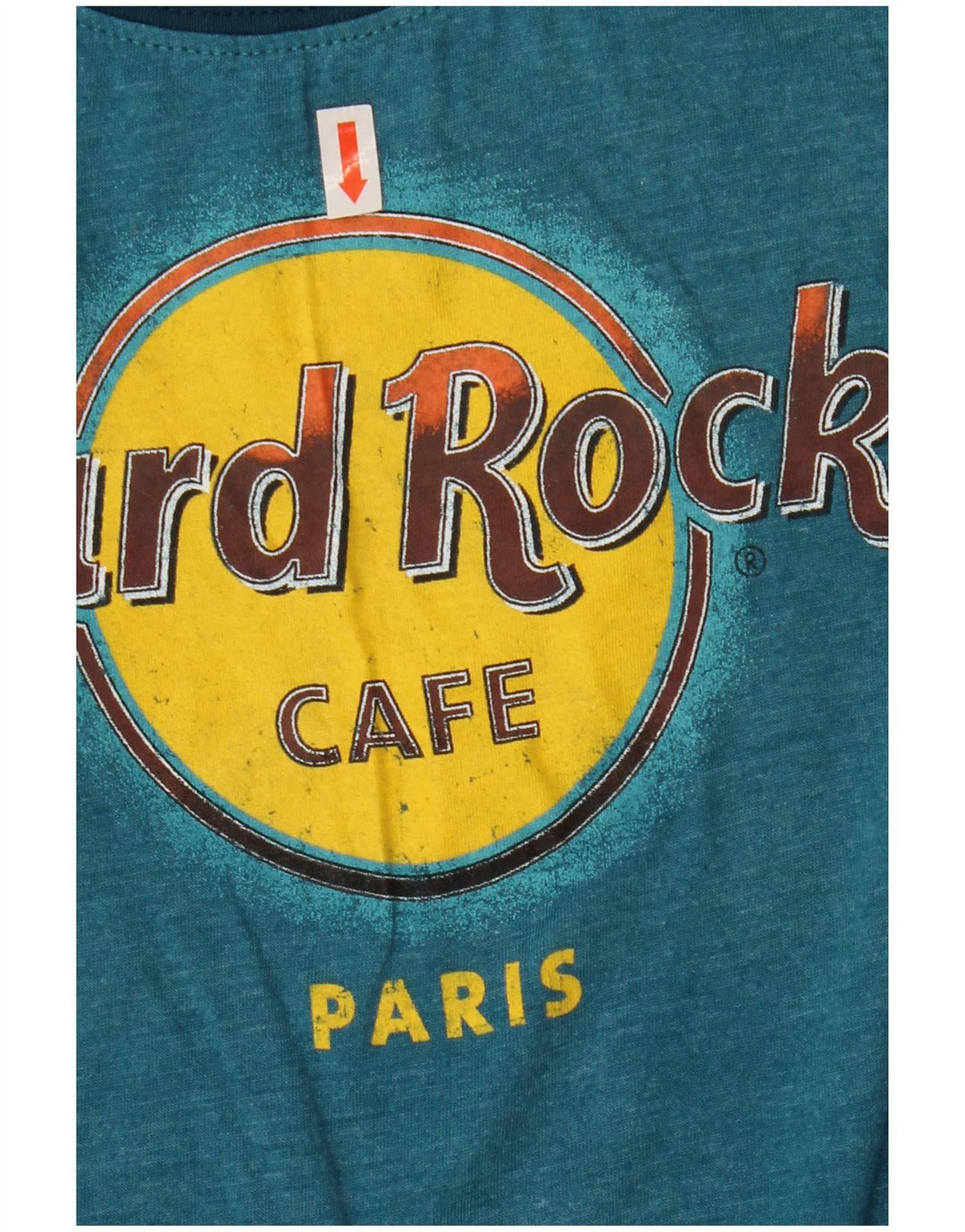 HARD ROCK CAFE Girls Paris Graphic T-Shirt Top 13-14 Years Medium Blue