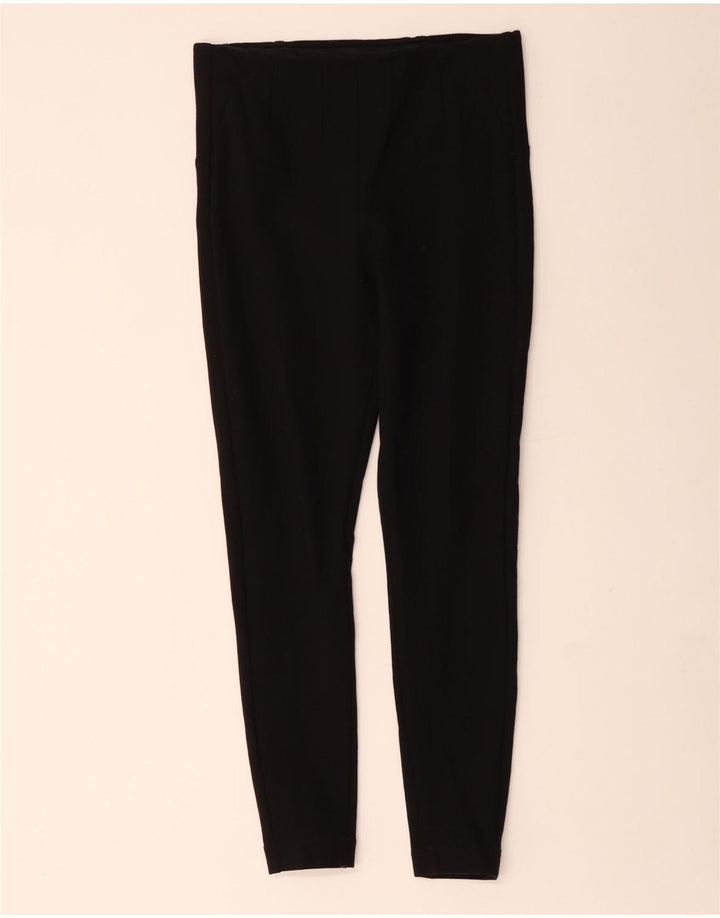 MARKS & SPENCER Womens Leggings UK 12 Medium Black Viscose