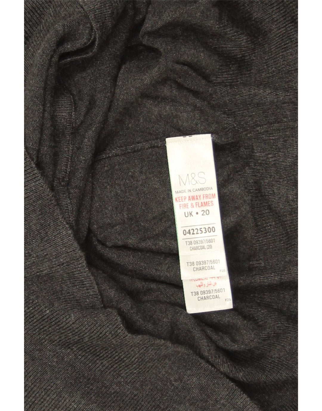 Marks & Spencer Womens Cardigan Sweater UK 20 2XL Grey Viscose
