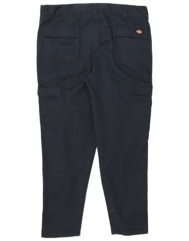 Dickies Mens Slim Cargo Trousers W38 L29 Navy Blue Polyester