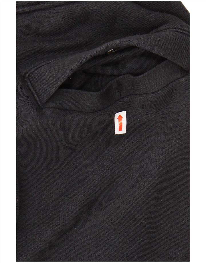 NIKE Mens Tracksuit Trousers Joggers Small Black Cotton