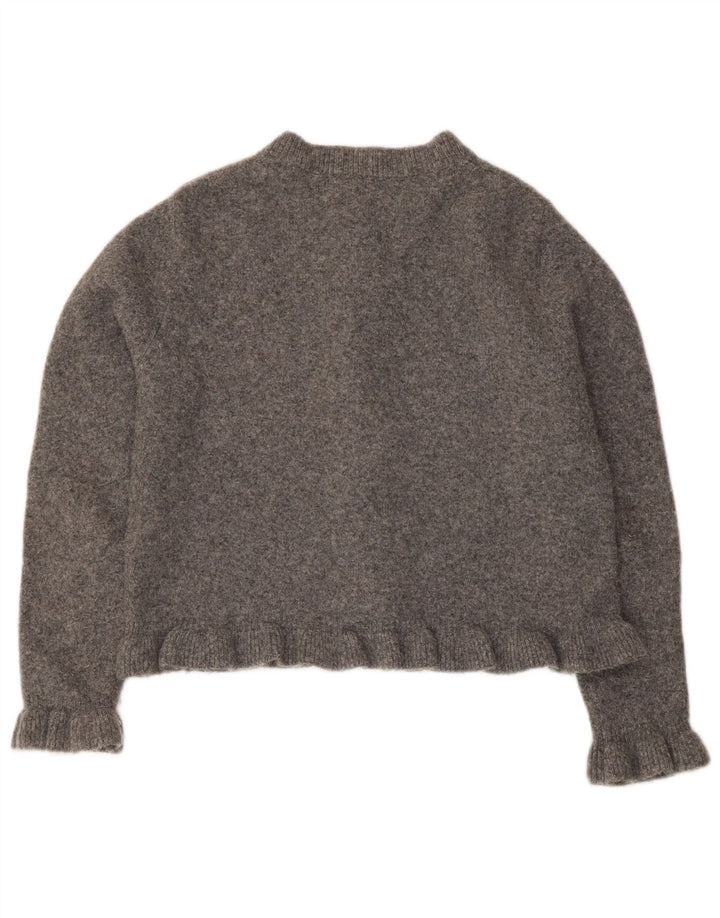 Zara Womens Bolero Jumper UK 14 Medium Grey Polyester