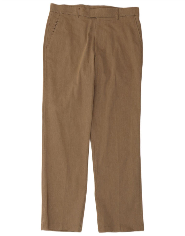 Armata Di Mare Mens Straight Suit Trousers IT 46 Medium W32 L30 Beige