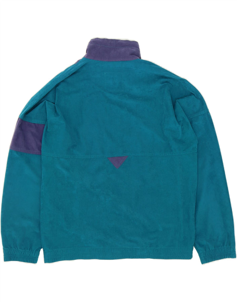 GREAT ESCAPES Mens Tracksuit Top Jacket  Large Blue Colourblock Vintage Great Escapes and Second-Hand Great Escapes from Messina Hembry 