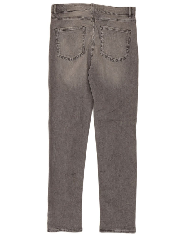 Marks & Spencer Womens The Sienna Straight Jeans UK 12 Medium W30 L29 Grey