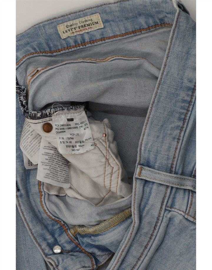 Levi's Mens Slim Jeans W29 L32 Blue Cotton