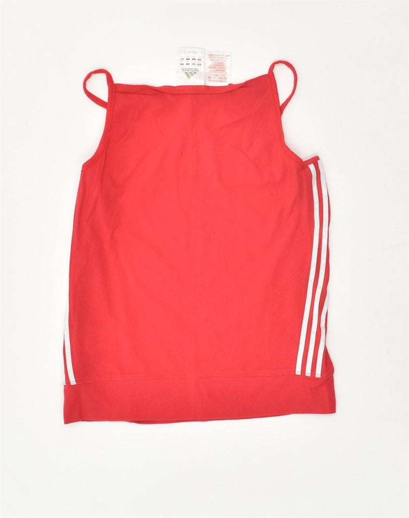 ADIDAS Girls Cami Top 13-14 Years Red Cotton | Vintage Adidas | Thrift | Second-Hand Adidas | Used Clothing | Messina Hembry 