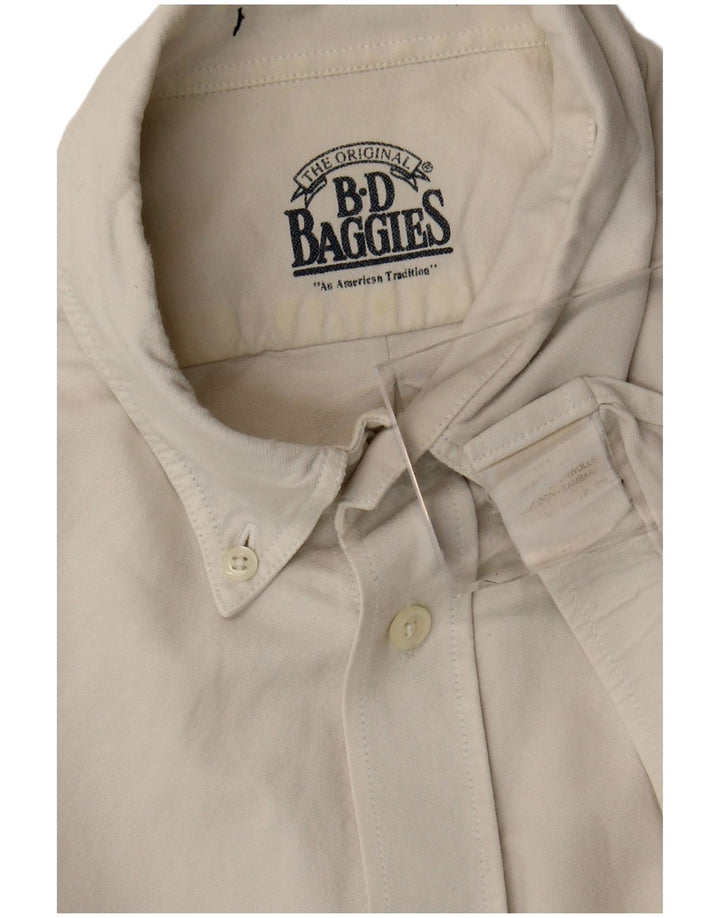 B.D. Baggies Mens Shirt XL Off White Cotton