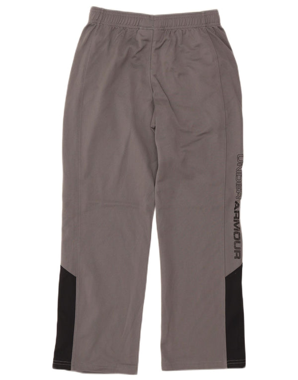 UNDER ARMOUR Girls Tracksuit Trousers 9-10 Years Medium  Grey Colourblock
