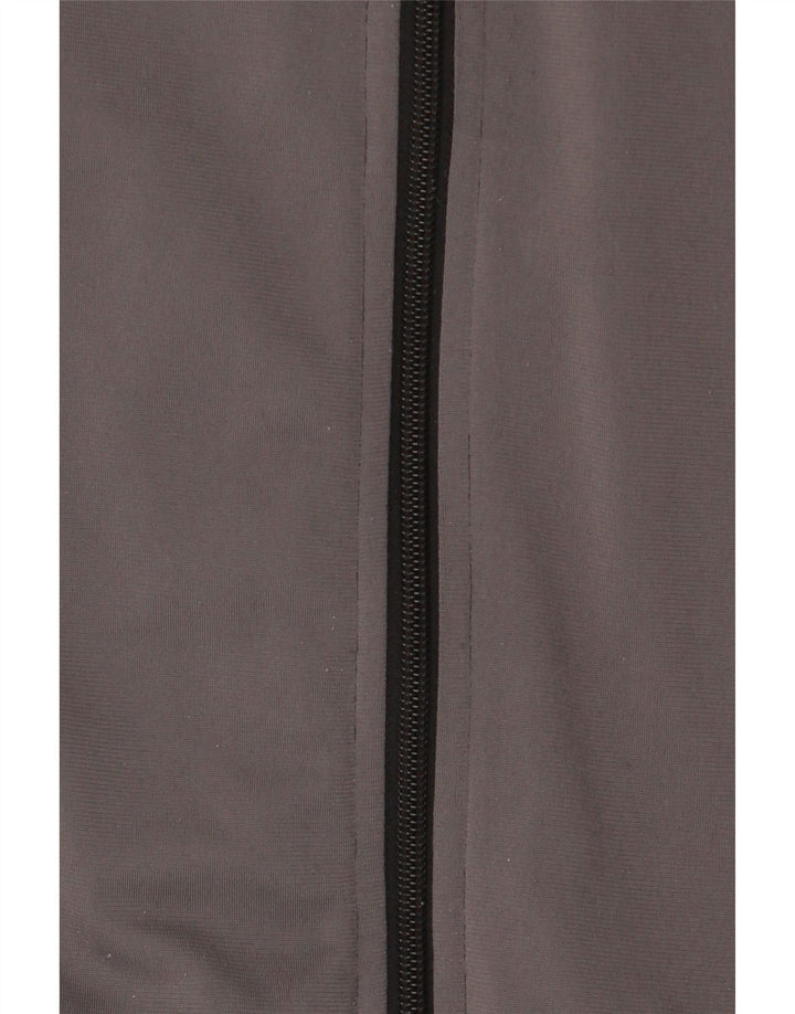 Adidas Boys Tracksuit Top Jacket 9-10 Years Black Colourblock Polyester