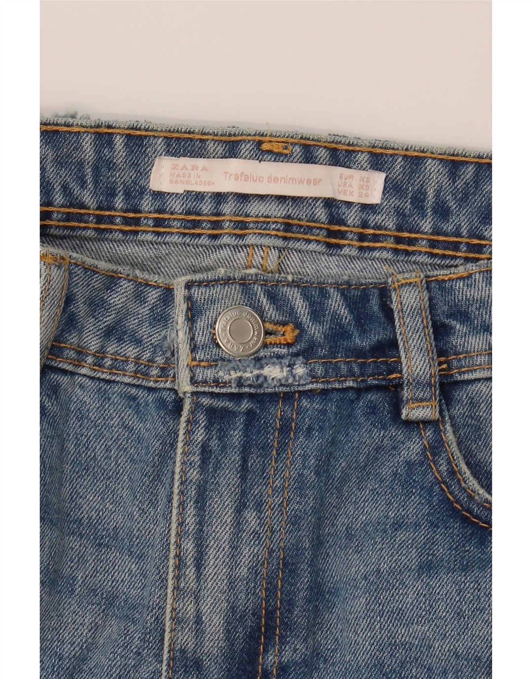ZARA Womens Denim Skirt XS W25  Blue Vintage Zara and Second-Hand Zara from Messina Hembry 