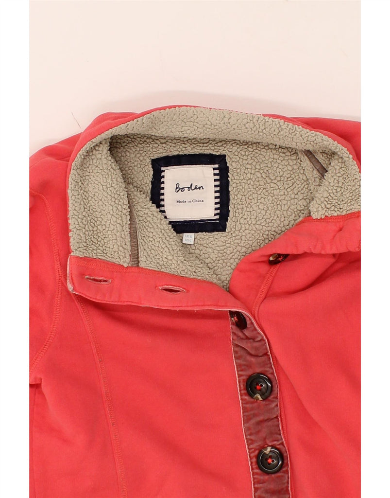 BODEN Womens Tracksuit Top Jacket UK 10 Small  Pink Cotton Vintage Boden and Second-Hand Boden from Messina Hembry 