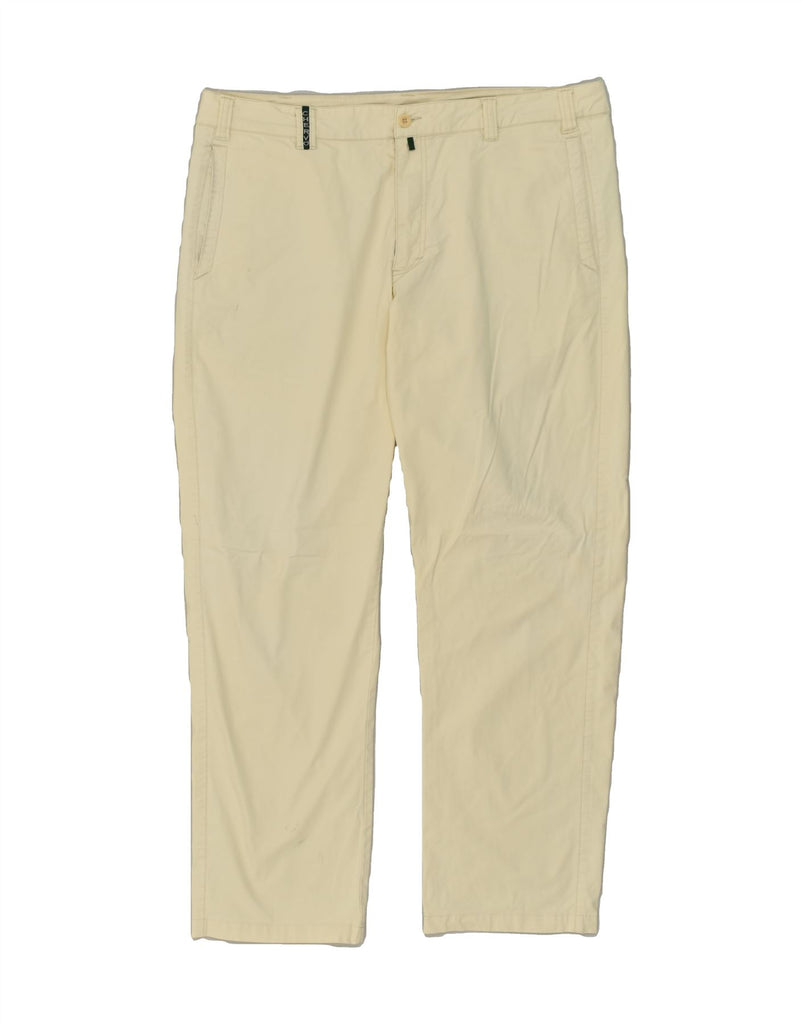 CHERVO Mens Straight Chino Trousers XL W38 L28 Off White | Vintage Chervo | Thrift | Second-Hand Chervo | Used Clothing | Messina Hembry 