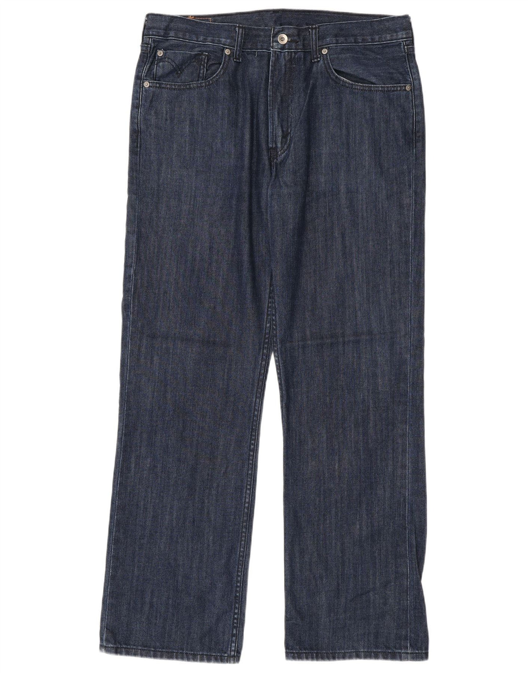 Levi's Mens 506 Straight Jeans W36 L32 Navy Blue Cotton