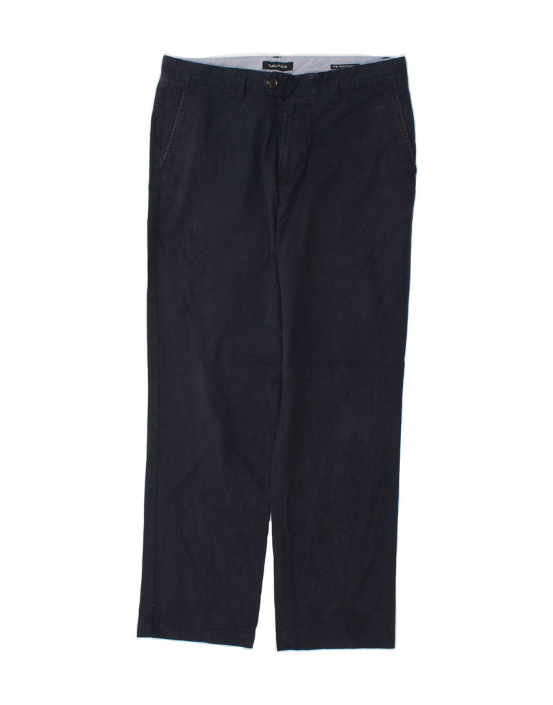 NAUTICA Mens The Beacon Pant Straight Chino Trousers W32 L28 Navy Blue | Vintage Nautica | Thrift | Second-Hand Nautica | Used Clothing | Messina Hembry 