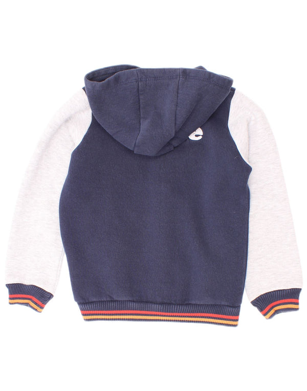 Ellesse Girls Hooded Tracksuit Top Jacket 6-7 Years Navy Blue Colourblock