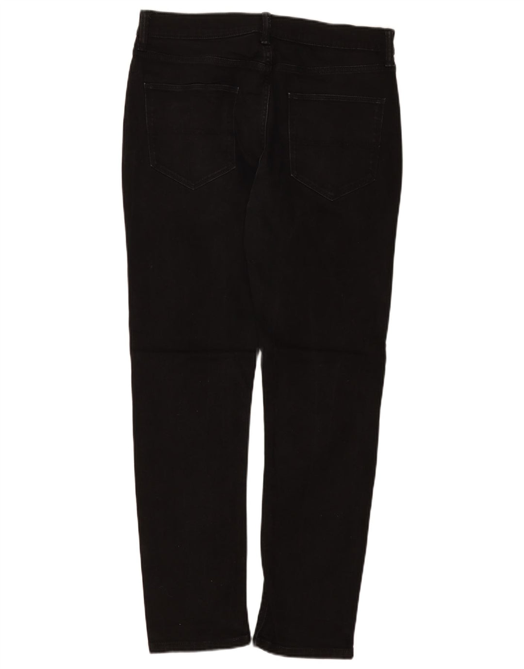 Marks & Spencer Mens Regular Slim Jeans W32 L31 Black Cotton