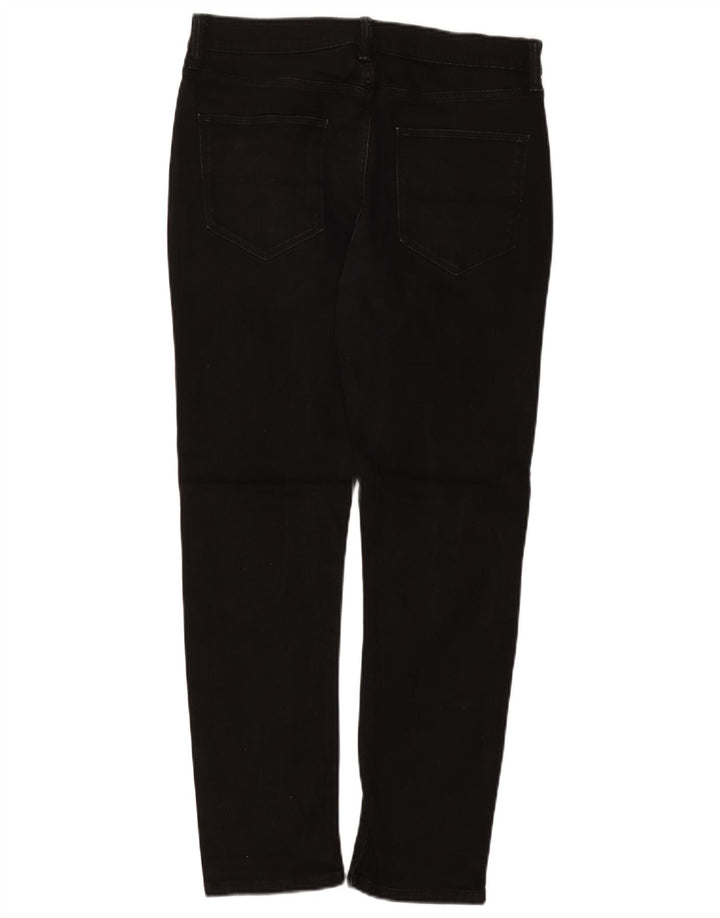 Marks & Spencer Mens Regular Slim Jeans W32 L31 Black Cotton