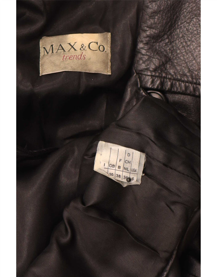 Max & Co. Womens Oversized Loose Fit Jacket UK 10 Small Black