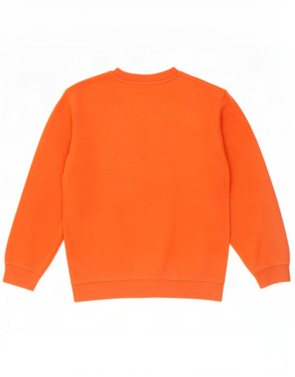 Nike Boys Graphic Sweatshirt Jumper 12-13 Years Large Orange Cotton