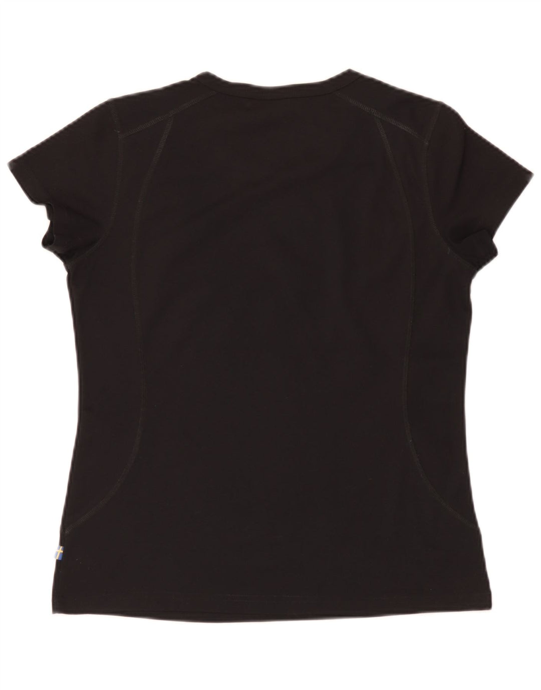 Fjall Raven Womens T-Shirt Top UK 14 Medium Black Polyester