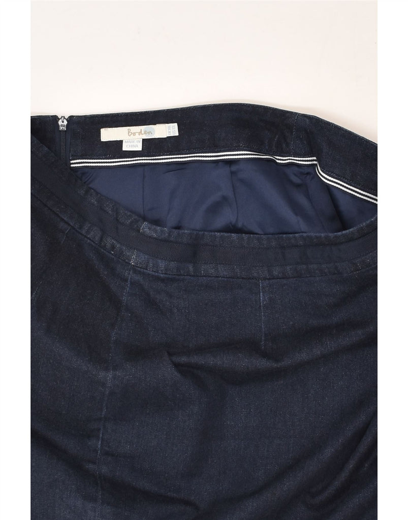 BODEN Womens Denim Skirt UK 14 Large W34 Navy Blue Cotton | Vintage Boden | Thrift | Second-Hand Boden | Used Clothing | Messina Hembry 