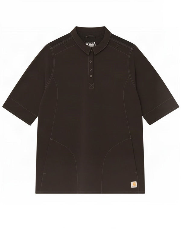 Carhartt Mens Modern Fit Short Sleeve Pullover Shirt XL Black Polyester