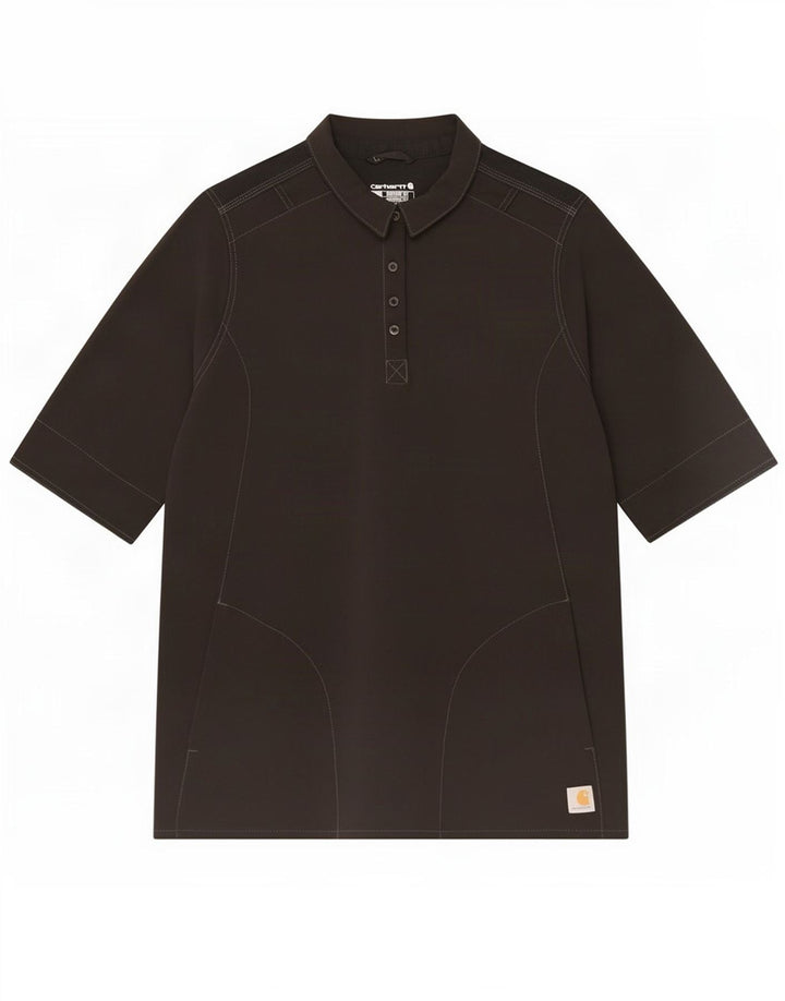 Carhartt Mens Modern Fit Short Sleeve Pullover Shirt XL Black Polyester