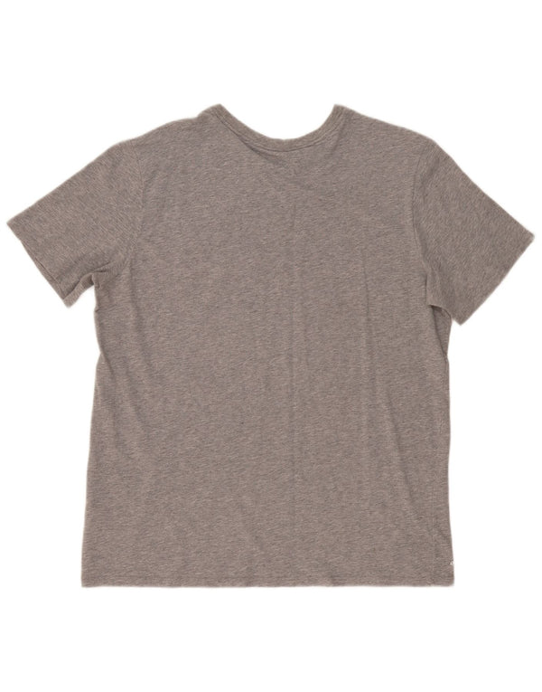 Nike Mens Buckets Graphic T-Shirt Top XL Grey Flecked Cotton