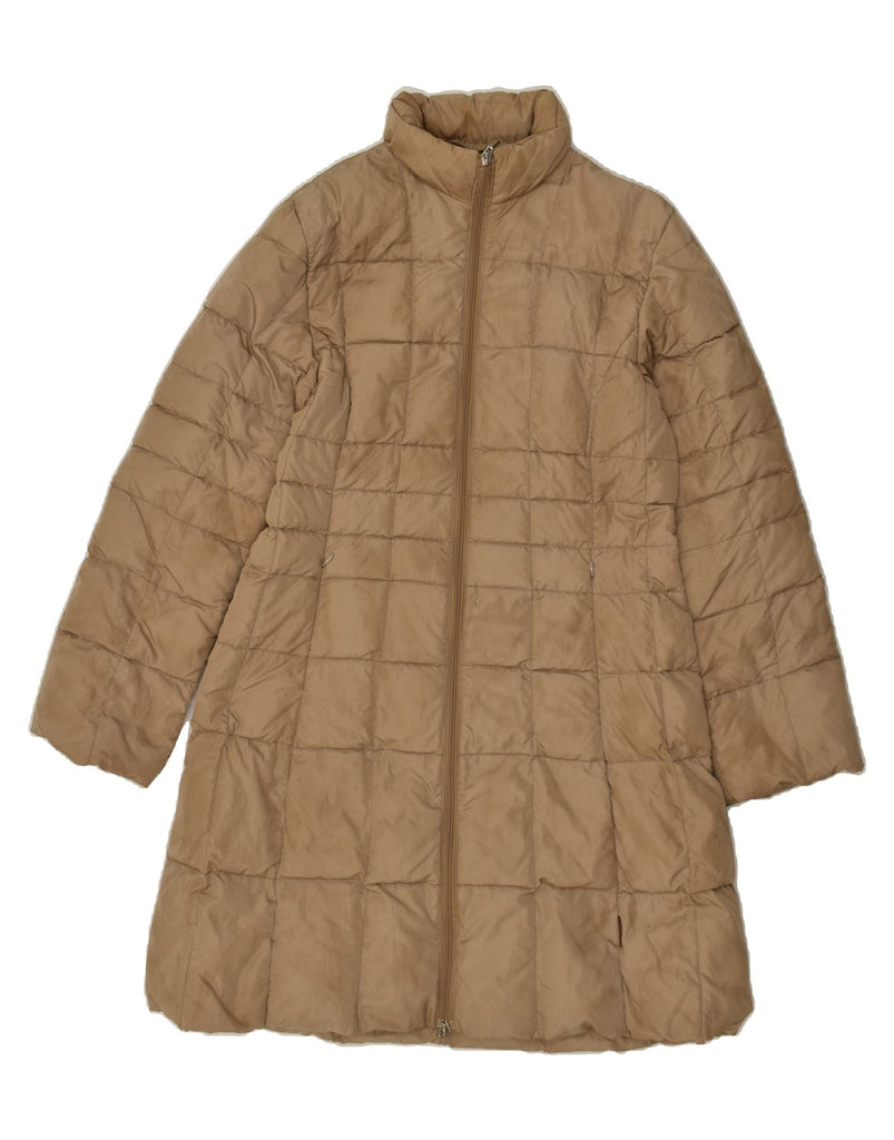 MONCLER Womens Padded Coat Size 3 Large Brown Polyamide | Vintage Moncler | Thrift | Second-Hand Moncler | Used Clothing | Messina Hembry 