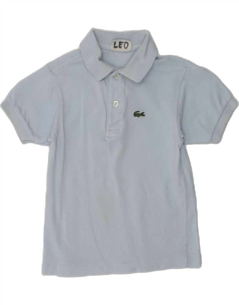 LACOSTE Boys Polo Shirt 3-4 Years Blue Cotton | Vintage Lacoste | Thrift | Second-Hand Lacoste | Used Clothing | Messina Hembry 