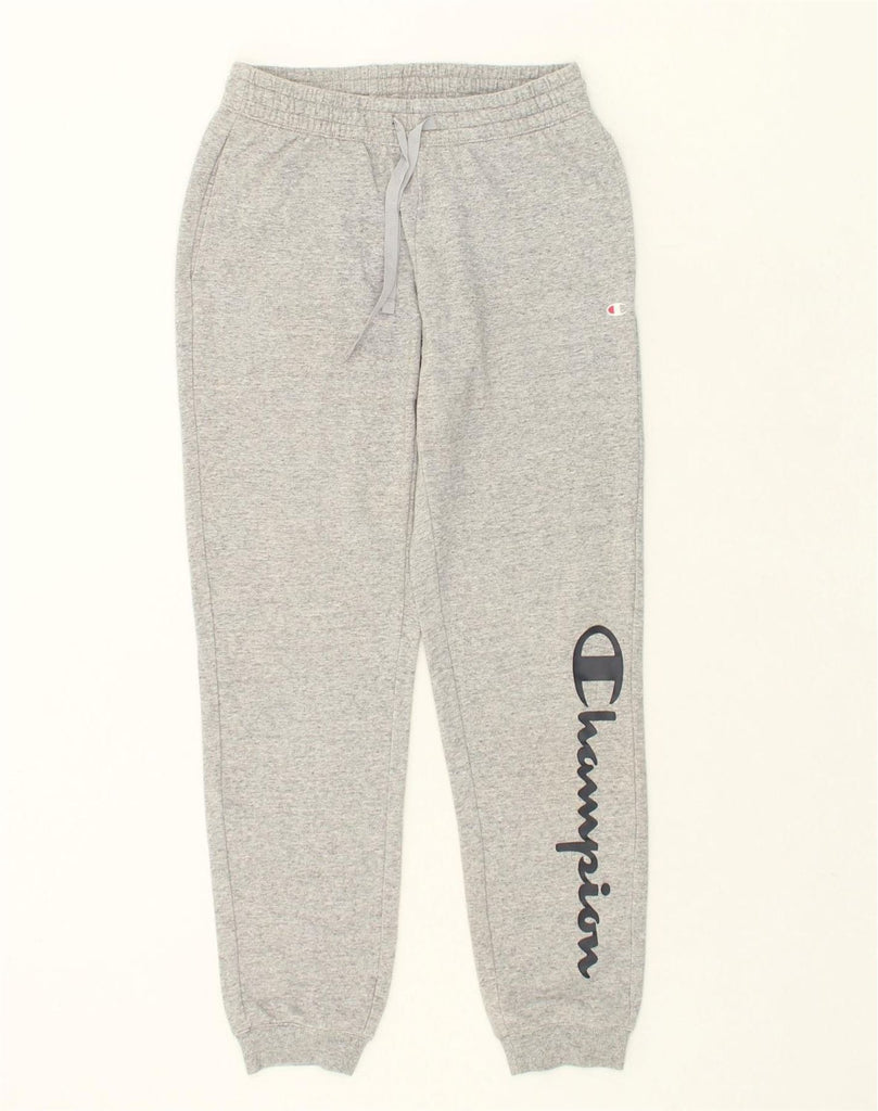 CHAMPION Mens Graphic Tracksuit Trousers Joggers XS Grey | Vintage Champion | Thrift | Second-Hand Champion | Used Clothing | Messina Hembry 