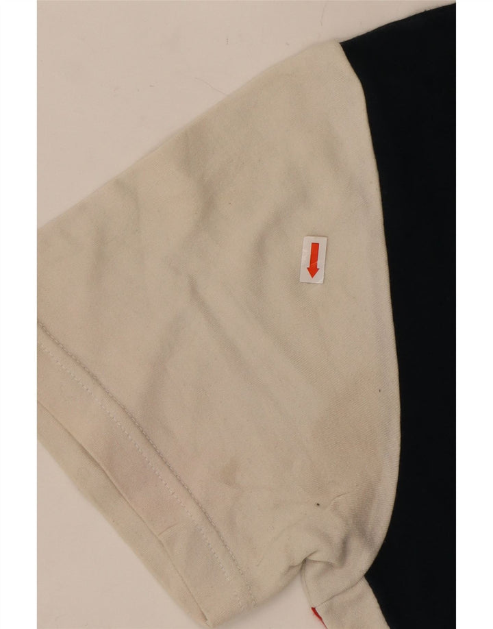 CHAMPION Womens Graphic T-Shirt Top UK 18 XL Navy Blue Colourblock Cotton