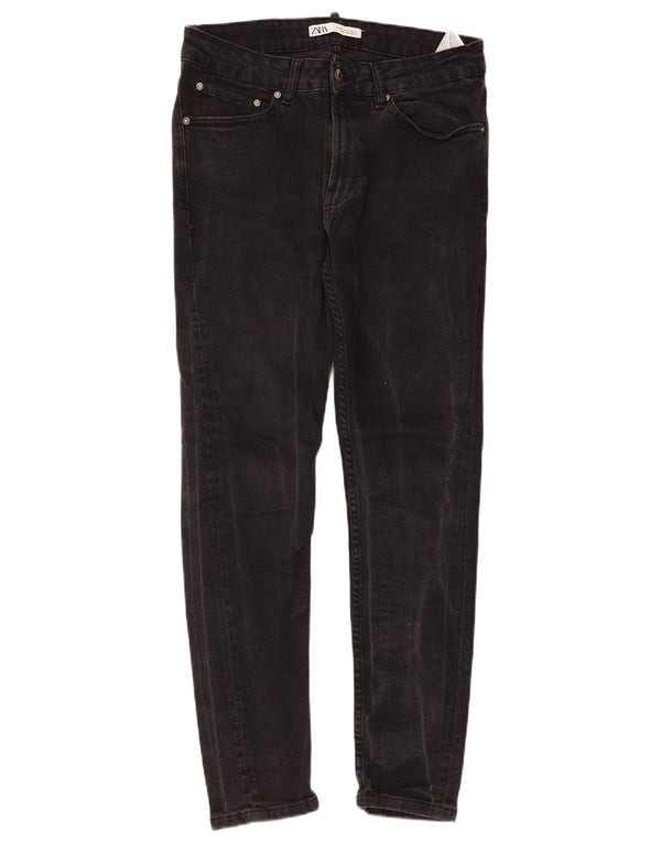 Zara Mens Skinny Jeans EU 40 Medium W31 L27 Black Cotton
