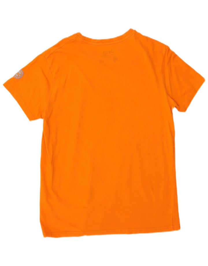 Jeep Mens Graphic T-Shirt Top Large Orange Cotton