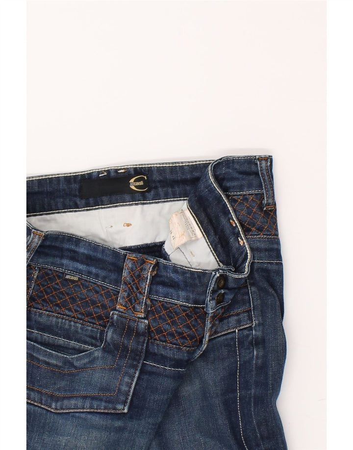 JUST CAVALLI Womens Slim Jeans IT 42 Medium W28 L35 Navy Blue Vintage Just Cavalli and Second-Hand Just Cavalli from Messina Hembry 