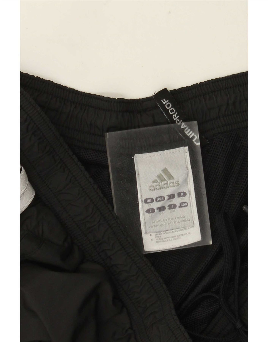 ADIDAS Womens Clima Proof Tracksuit Trousers UK 12 Medium Grey Polyester