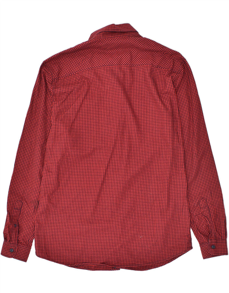 JACK & JONES Mens Slim Fit Shirt Large Red Gingham Cotton | Vintage Jack & Jones | Thrift | Second-Hand Jack & Jones | Used Clothing | Messina Hembry 