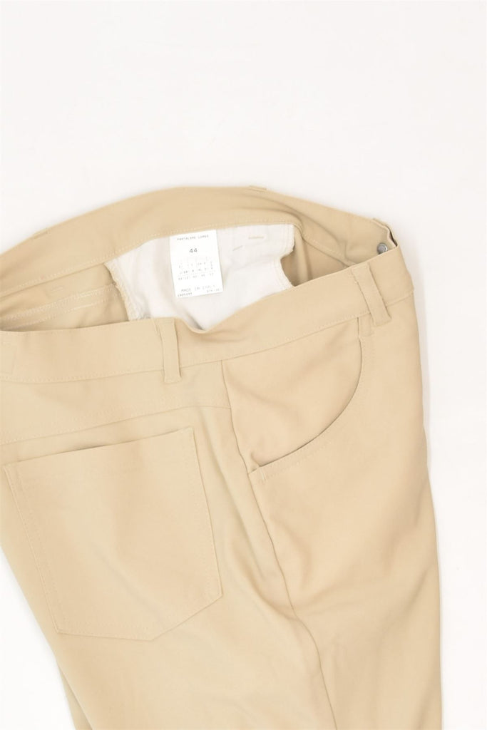 MAX & CO. Womens Slim Casual Trousers UK 12 Medium W30 L30 Beige Polyamide | Vintage Max & Co. | Thrift | Second-Hand Max & Co. | Used Clothing | Messina Hembry 