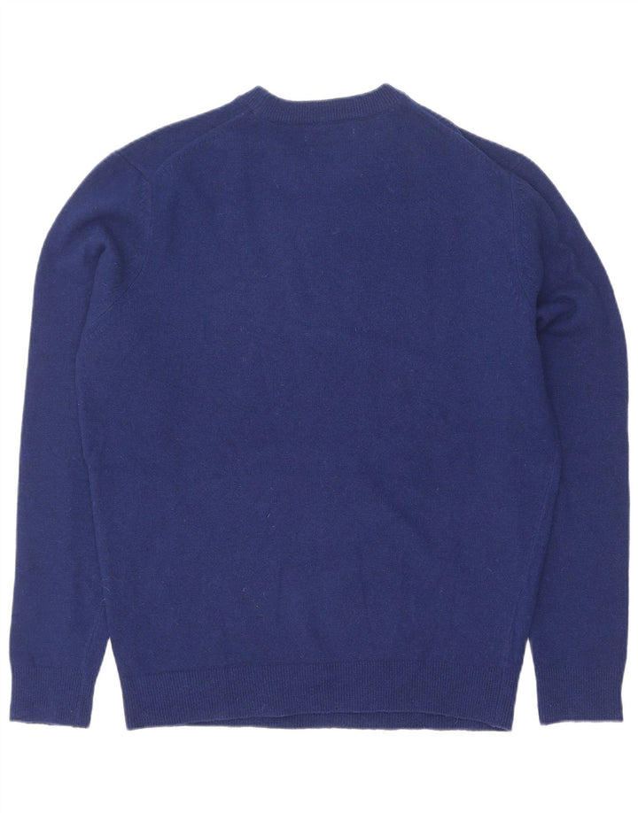 Zara Mens Crew Neck Jumper Sweater Medium Blue