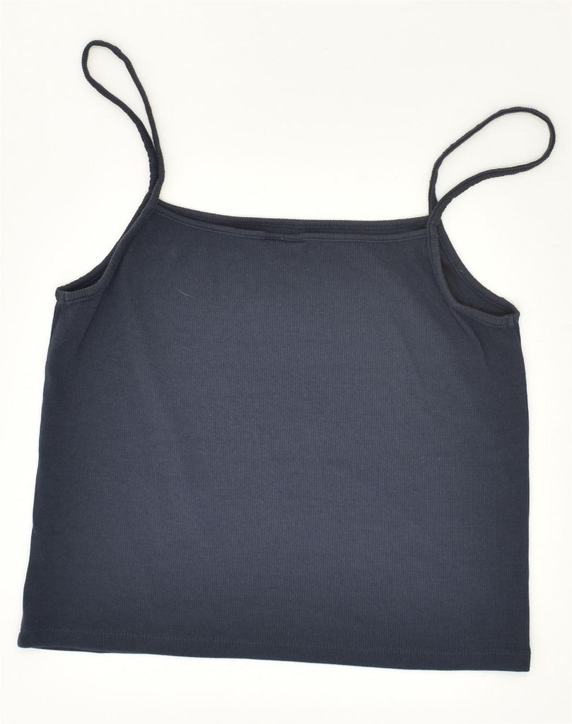 TOMMY HILFIGER Girls Cami Top 7-8 Years XL Navy Blue Cotton | Vintage Tommy Hilfiger | Thrift | Second-Hand Tommy Hilfiger | Used Clothing | Messina Hembry 