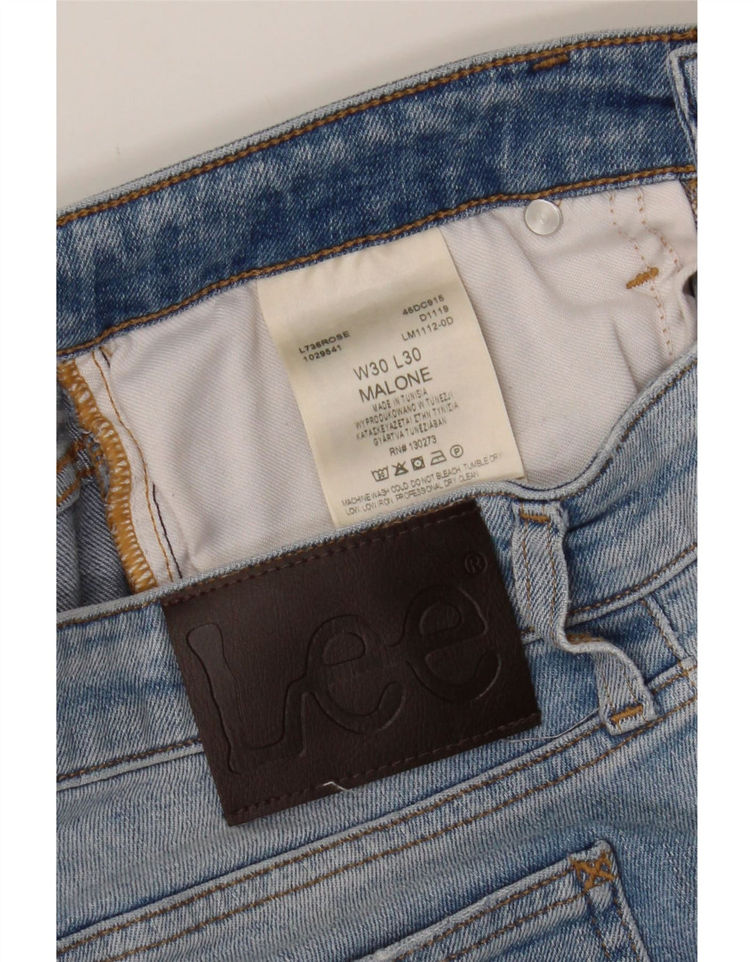 LEE Mens Malone Skinny Jeans W30 L30 Blue Cotton Vintage Lee and Second-Hand Lee from Messina Hembry 