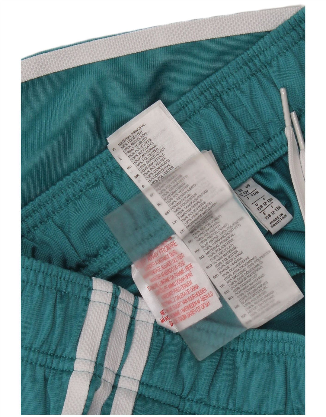 Adidas Girls Tracksuit Trousers Joggers 12-13 Years  Blue Polyester