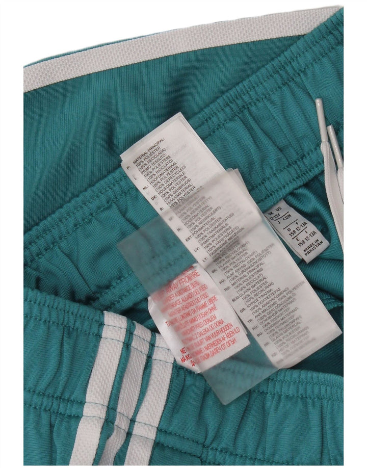 Adidas Girls Tracksuit Trousers Joggers 12-13 Years  Blue Polyester