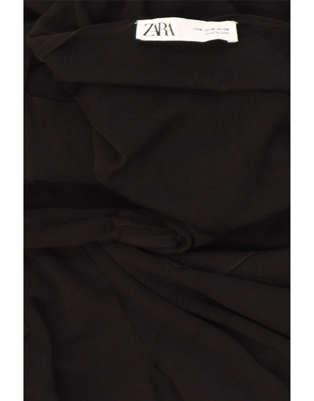 Zara Womens 3/4 Sleeve Jumpsuit UK 14 Medium Black