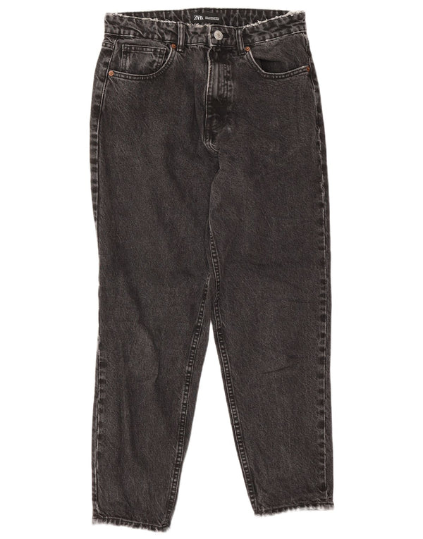 Zara Womens Tapered Jeans EU 40 Medium W30 L27 Black Cotton