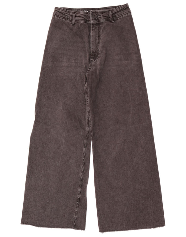 Zara Womens Wide Leg Jeans EU 40 Medium W30 L29 Black