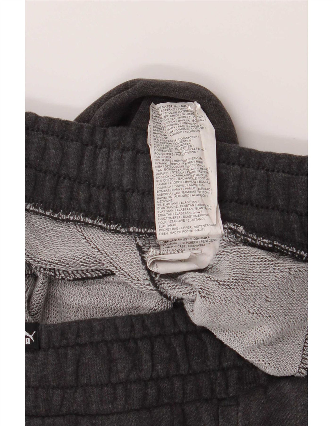 Puma Mens Tracksuit Trousers Joggers Medium Grey Cotton